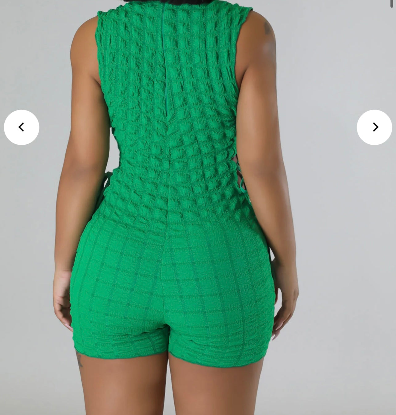 Green Bubbles Romper