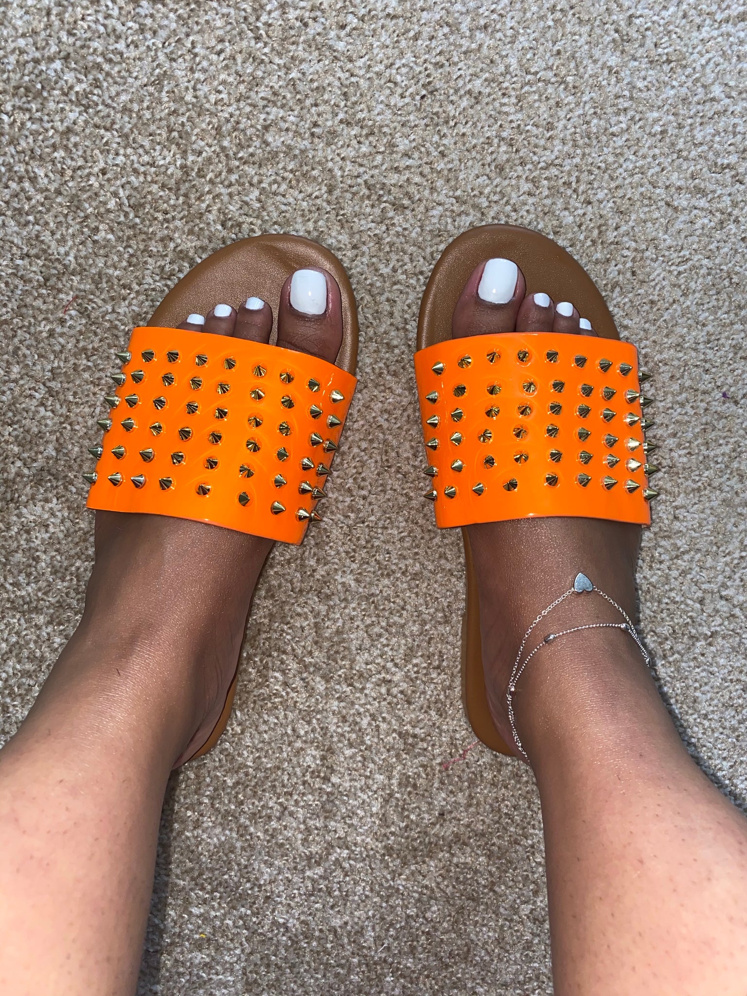 Orange spike slides