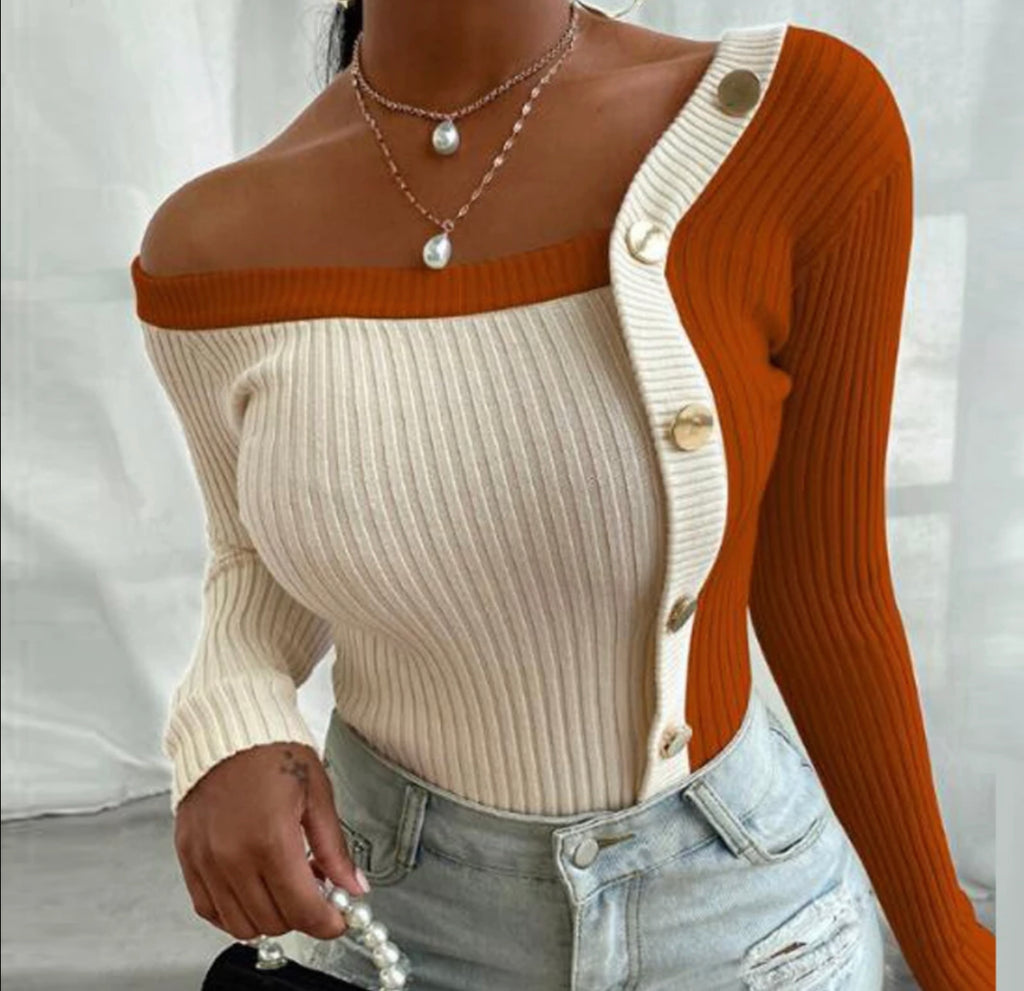 Colorblock sweater